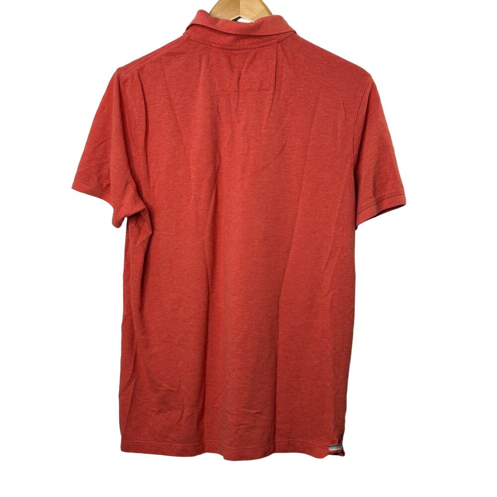 Banana Republic Coral Short Sleeve Polo Shirt Men's Large - Picture 2 of 6